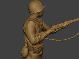 russian soldier ww2 walk5 r1 3D 프린트 모델