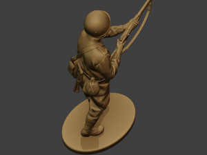 russian soldier ww2 walk5 r1 3D 프린트 모델