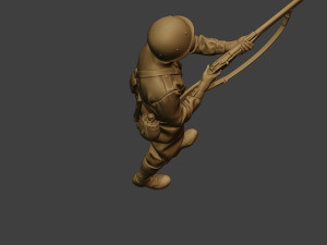 russian soldier ww2 walk5 r1 3D 프린트 모델