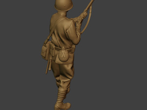 russian soldier ww2 walk5 r1 3D 프린트 모델