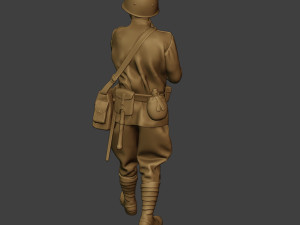 russian soldier ww2 walk5 r1 3D 프린트 모델