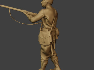 russian soldier ww2 walk5 r1 3D 프린트 모델
