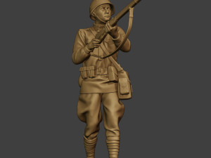 russian soldier ww2 walk5 r1 3D 프린트 모델