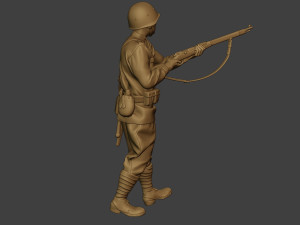 russian soldier ww2 walk5 r1 3D 프린트 모델