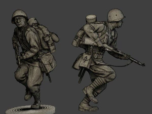russian soldiers ww2 r1 pack 1 3D Print Model
