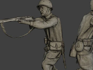 russian soldiers ww2 r1 pack 1 3D Print Model