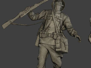 russian soldiers ww2 r1 pack 1 3D Print Model