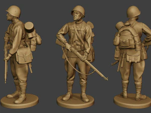 russian soldiers ww2 r1 pack 1 3D Print Model
