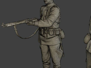 russian soldiers ww2 r1 pack 1 3D Print Model