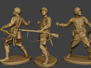 russian soldiers ww2 r1 pack 1 3D Print Model