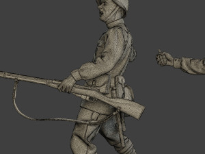 russian soldiers ww2 r1 pack 1 Modèles 3D en vedette