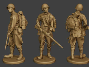 russian soldiers ww2 r1 pack 1 3D Print Model