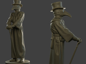 hans plague doctor pds001 3D प्रिंट मॉडल