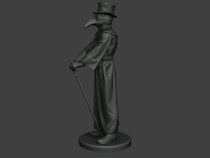 hans plague doctor pds001 3D प्रिंट मॉडल
