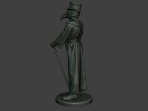 hans plague doctor pds001 3D प्रिंट मॉडल