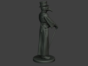 hans plague doctor pds001 3D प्रिंट मॉडल