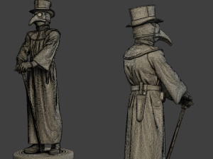 hans plague doctor pds001 3D प्रिंट मॉडल
