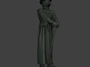 hans plague doctor pds001 3D प्रिंट मॉडल