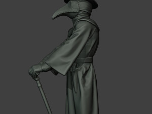 hans plague doctor pds001 3D प्रिंट मॉडल