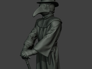 hans plague doctor pds001 3D प्रिंट मॉडल