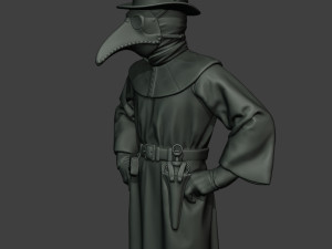 hans plague doctor pds002 Modello di stampa 3D