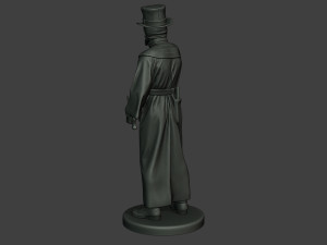hans plague doctor pds003 3D Baskı Modeli