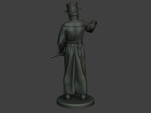 hans plague doctor pds003 3D Baskı Modeli