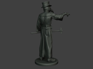 hans plague doctor pds003 3D Baskı Modeli