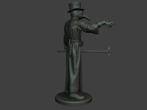 hans plague doctor pds003 3D Baskı Modeli