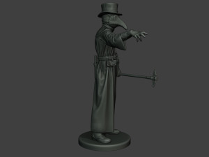 hans plague doctor pds003 3D Baskı Modeli