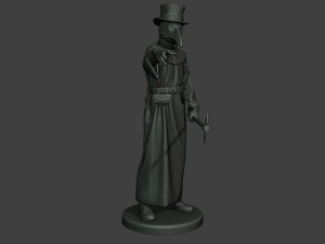 hans plague doctor pds003 3D Baskı Modeli
