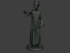 hans plague doctor pds003 3D Baskı Modeli