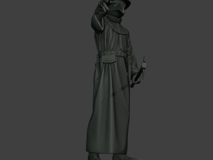 hans plague doctor pds003 3D Baskı Modeli