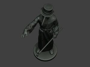 hans plague doctor pds003 3D Baskı Modeli