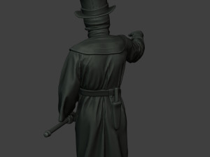 hans plague doctor pds003 3D Baskı Modeli