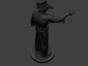 hans plague doctor pds003 3D Baskı Modeli