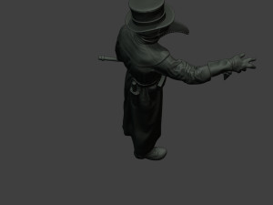 hans plague doctor pds003 3D Baskı Modeli