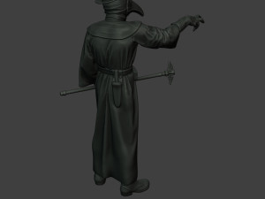 hans plague doctor pds003 3D Baskı Modeli