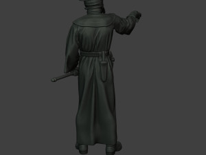 hans plague doctor pds003 3D Baskı Modeli