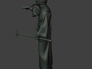 hans plague doctor pds003 3D Baskı Modeli