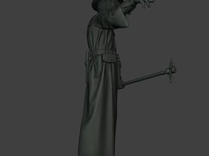 hans plague doctor pds003 3D Baskı Modeli