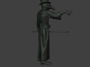 hans plague doctor pds003 3D Baskı Modeli