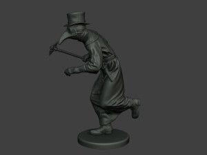 hans plague doctor pds004 3D Baskı Modeli