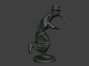 hans plague doctor pds004 3D Baskı Modeli