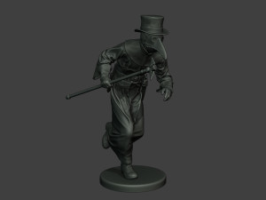 hans plague doctor pds004 3D Baskı Modeli