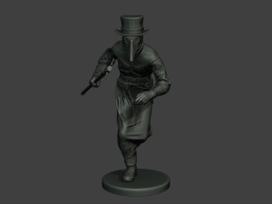 hans plague doctor pds004 3D Baskı Modeli