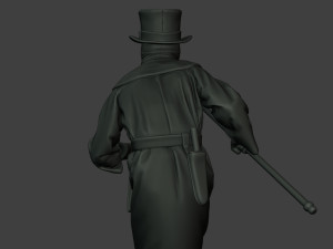 hans plague doctor pds004 3D Baskı Modeli