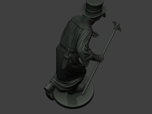 hans plague doctor pds004 3D Baskı Modeli