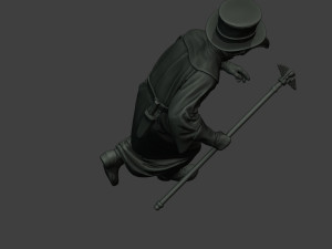 hans plague doctor pds004 3D Baskı Modeli