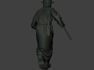 hans plague doctor pds004 3D Baskı Modeli